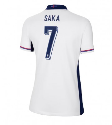 England Bukayo Saka #7 Hemmatröja Kvinnor EM 2024 Kortärmad